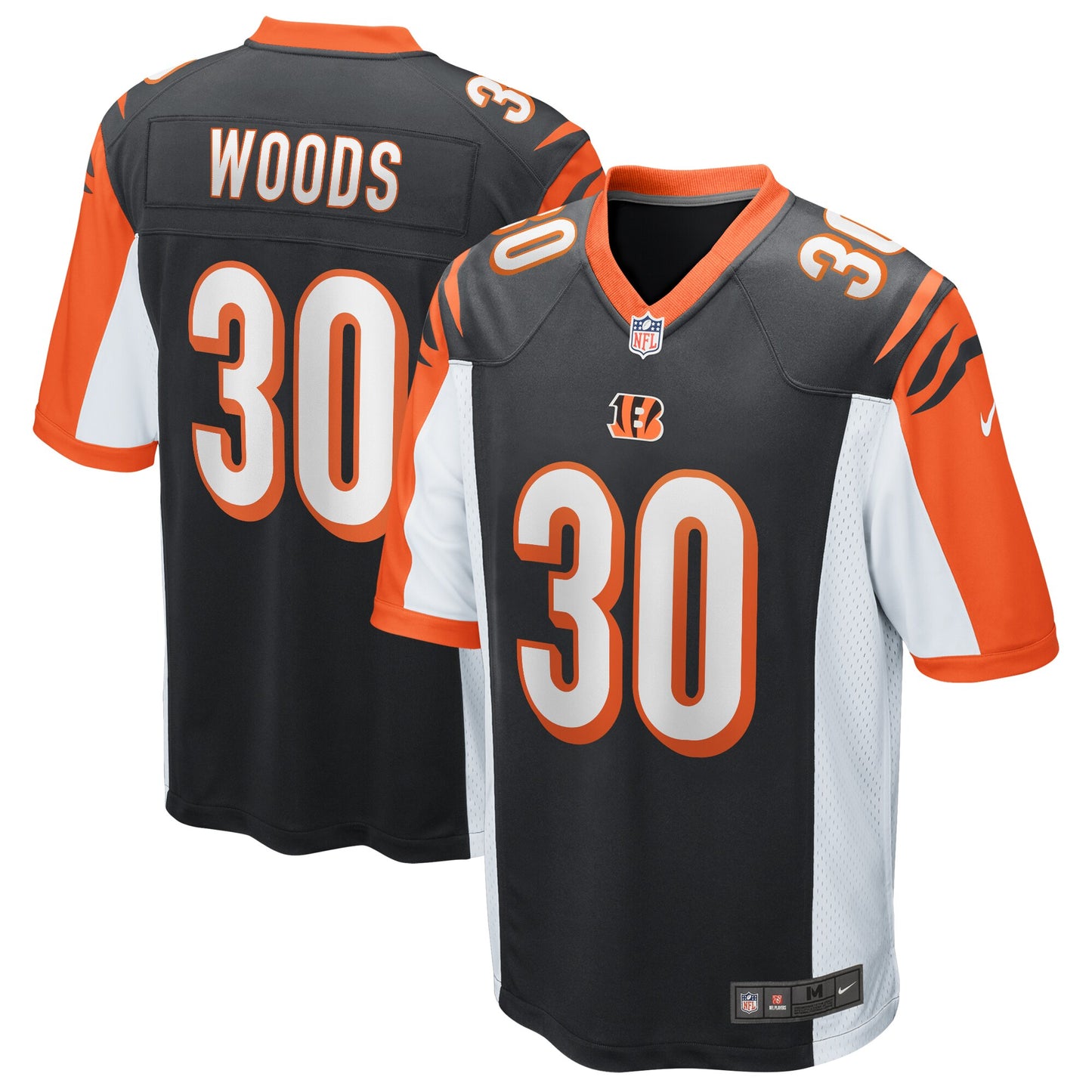 Cincinnati Bengals Ickey Woods Game Black Football Jersey product image