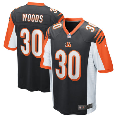 Cincinnati Bengals Ickey Woods Game Black Football Jersey product image