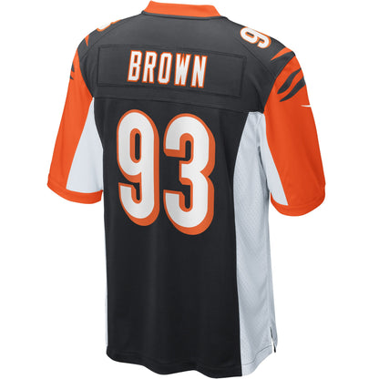Cincinnati Bengals Andrew Brown Game Black Football Jersey product image