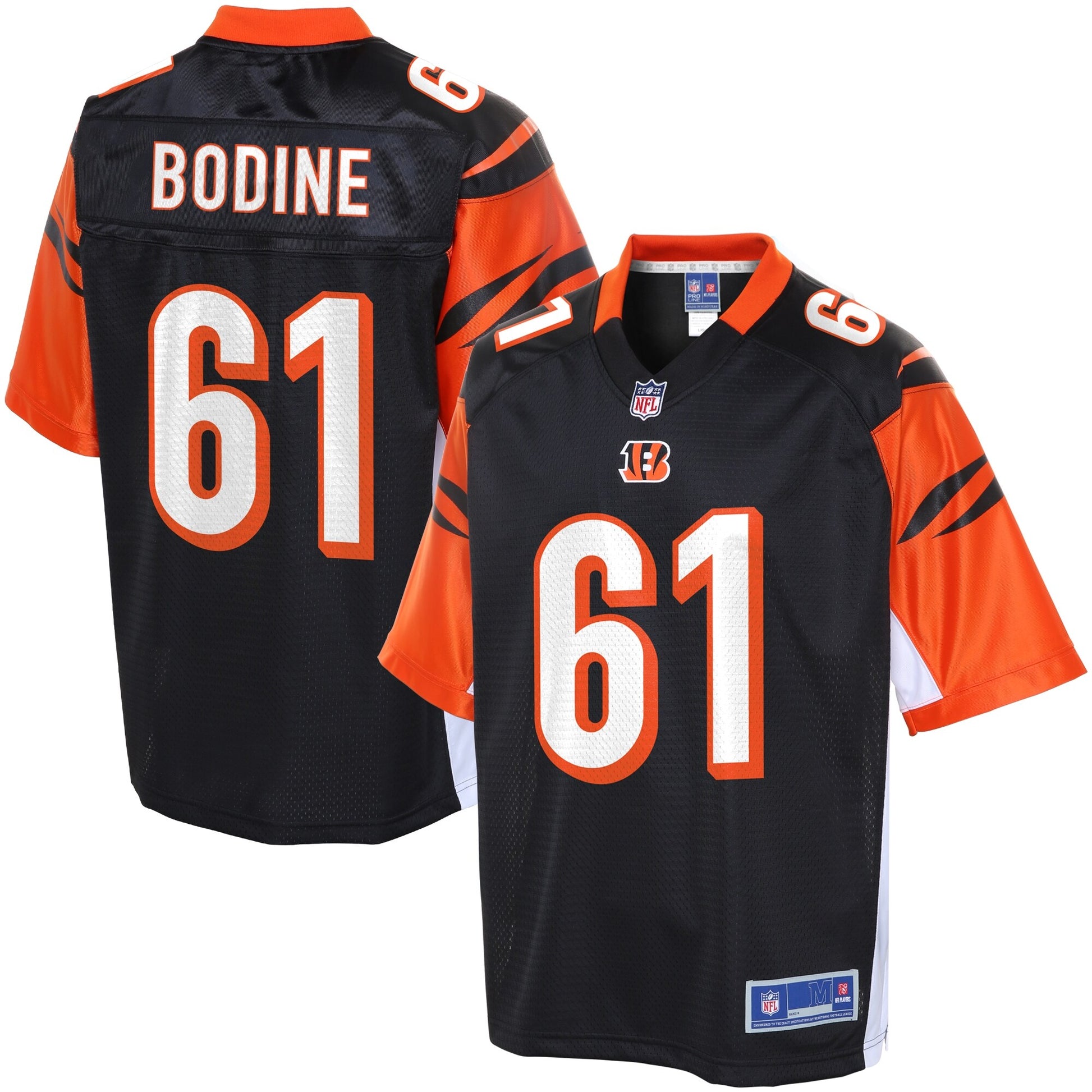 Cincinnati Bengals Russell Bodine Pro Line Team Color Football Jersey product image