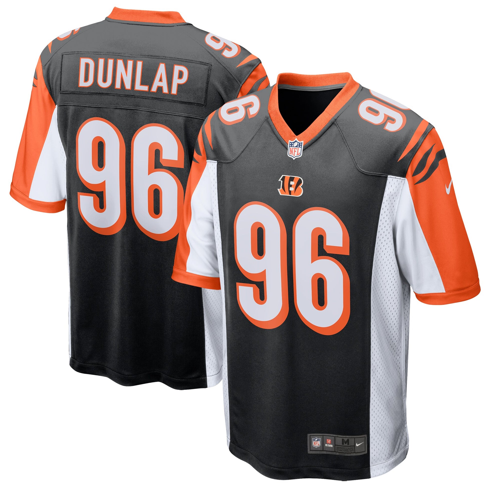 Cincinnati Bengals Carlos Dunlap Game Black Football Jersey product image