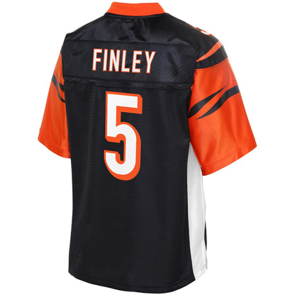 Cincinnati Bengals Ryan Finley Pro Line Black Football Jersey product image