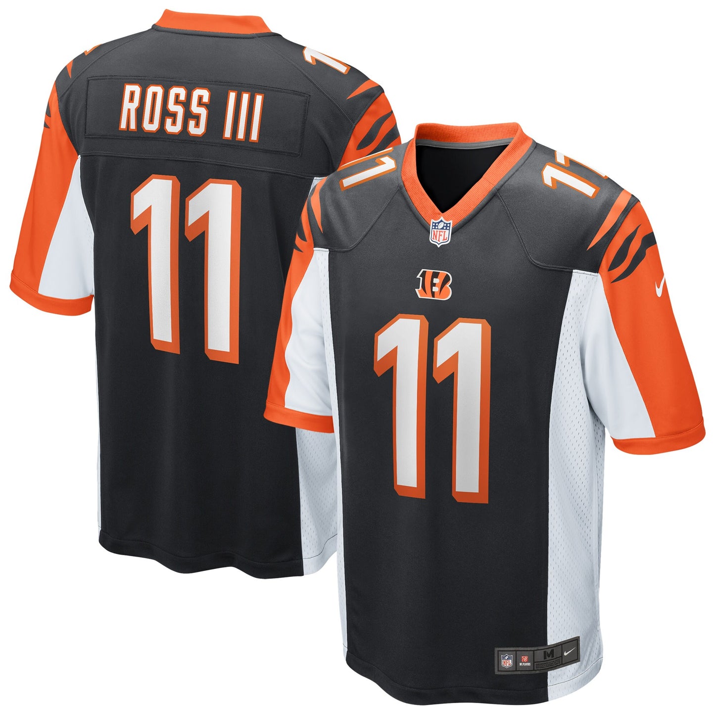Cincinnati Bengals John Ross Game Black Football Jersey product image