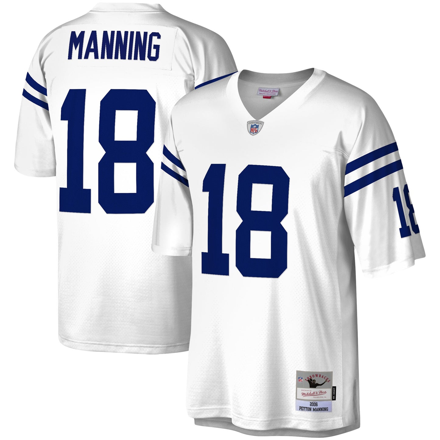Indianapolis Colts Peyton Manning Legacy White Football Jersey product image