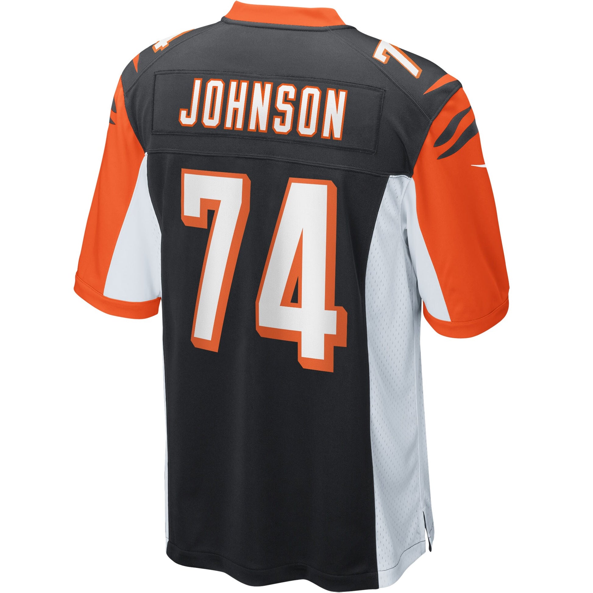 Cincinnati Bengals Fred Johnson Game Black Football Jersey product image