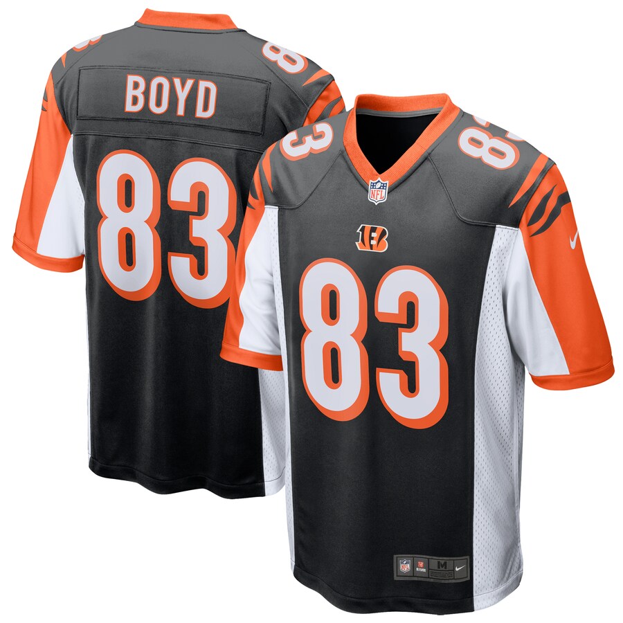 Cincinnati Bengals Tyler Boyd Game Black Football Jersey product image
