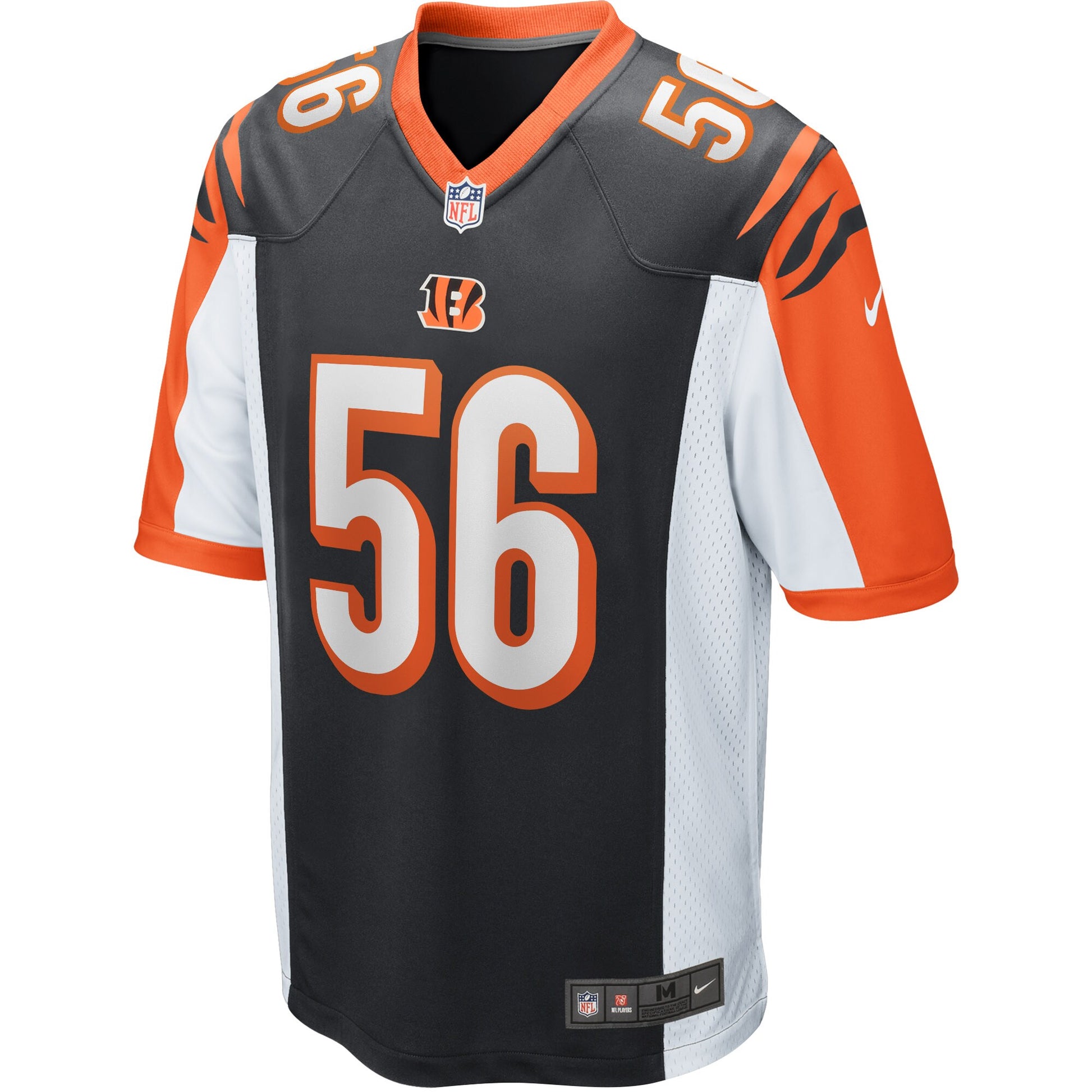 Cincinnati Bengals Josh Bynes Game Black Football Jersey product image