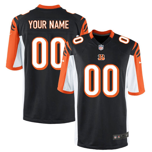 CIN Black Customized Game Jersey rtj football 1329