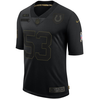 Indianapolis Colts Darius Leonard Limited Salute To Service Black Football Jersey product image