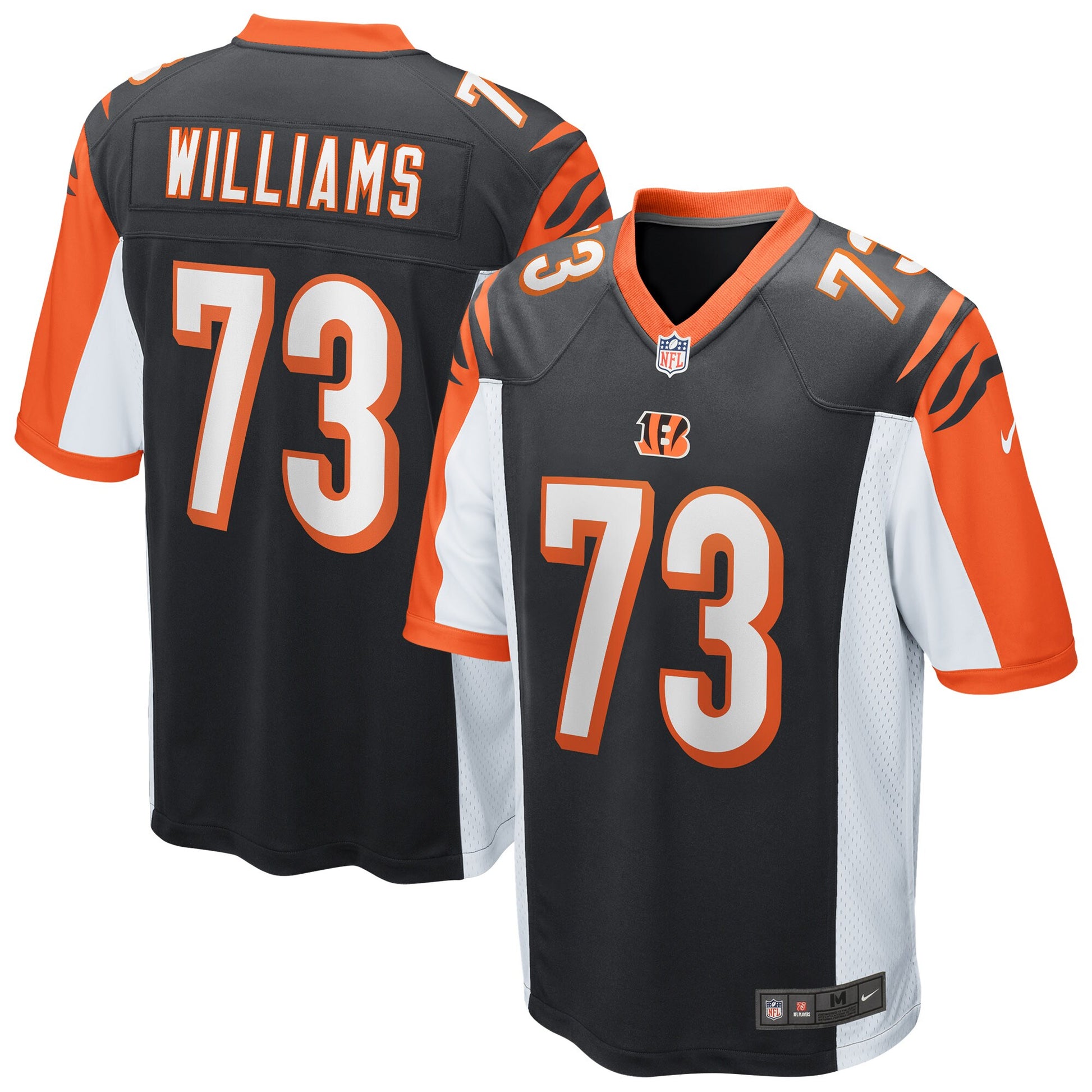 Cincinnati Bengals Jonah Williams Game Black Football Jersey product image