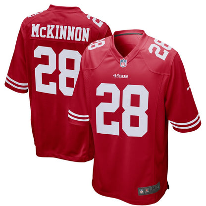 San Francisco 49ers Jerick Mckinnon 1940 Game Scarlet Football Jersey product image