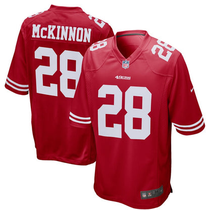 San Francisco 49ers Jerick Mckinnon 1940 Game Scarlet Football Jersey product image