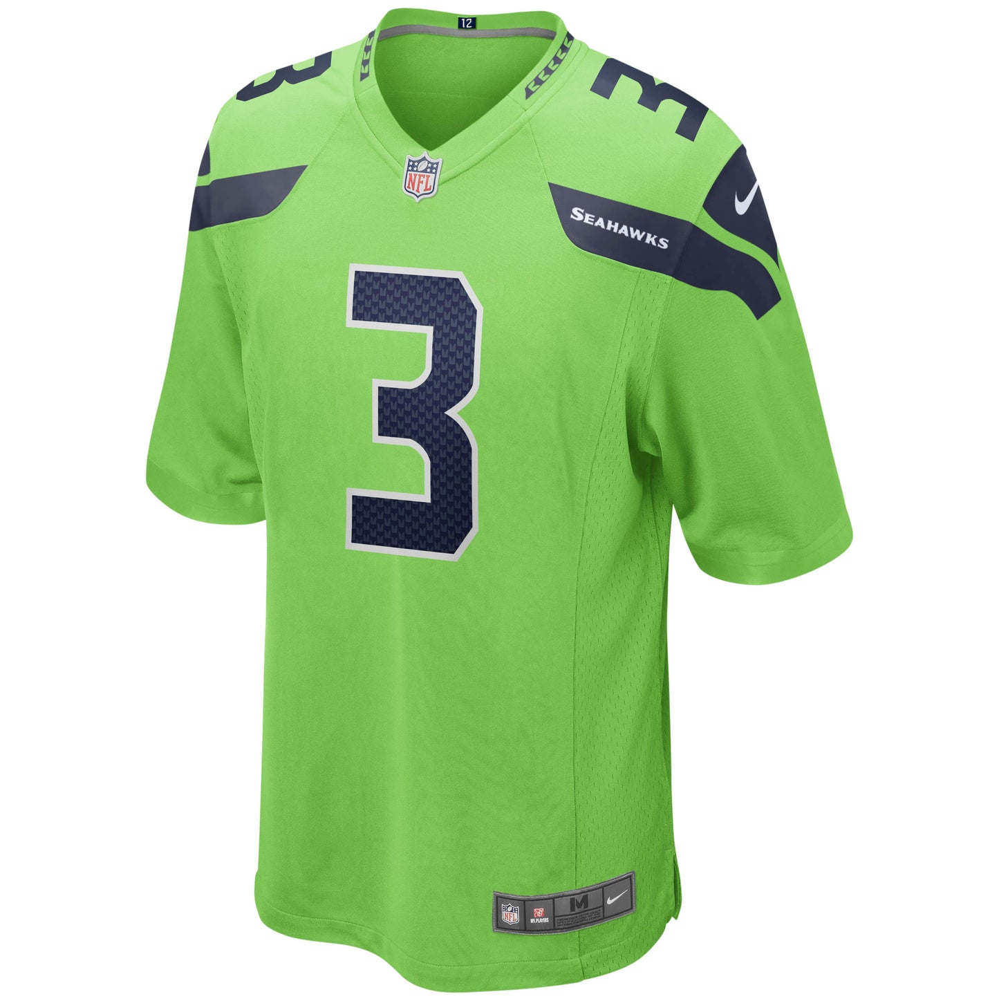 Seattle Seahawks Russell Wilson Neon 1982 Alternate Game Green Football Jersey product image