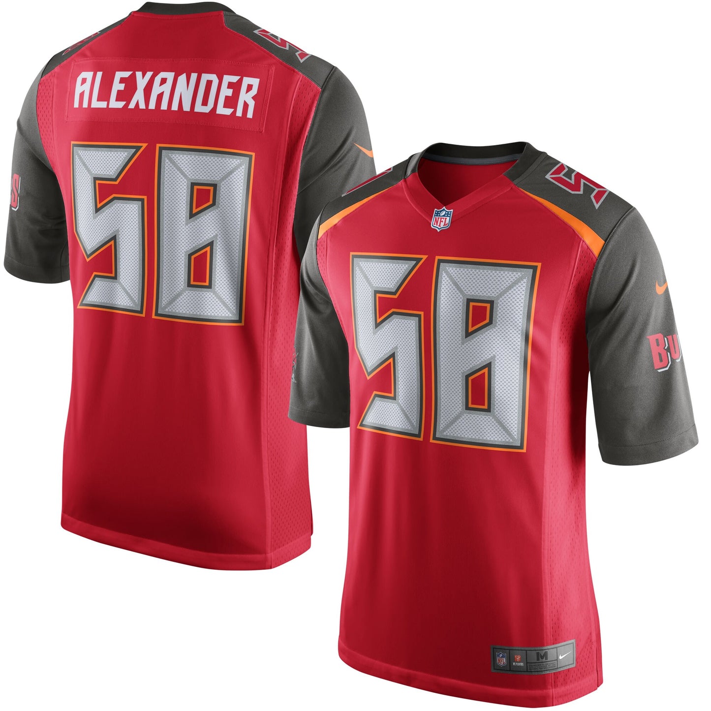 Tampa Bay Buccaneers Kwon Alexander Game Red Football Jersey product image