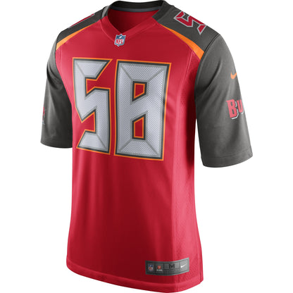 Tampa Bay Buccaneers Kwon Alexander Game Red Football Jersey product image