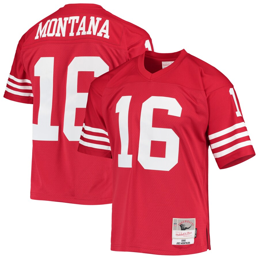 San Francisco 49ers Joe Montana 1916 Legacy Scarlet Football Jersey product image