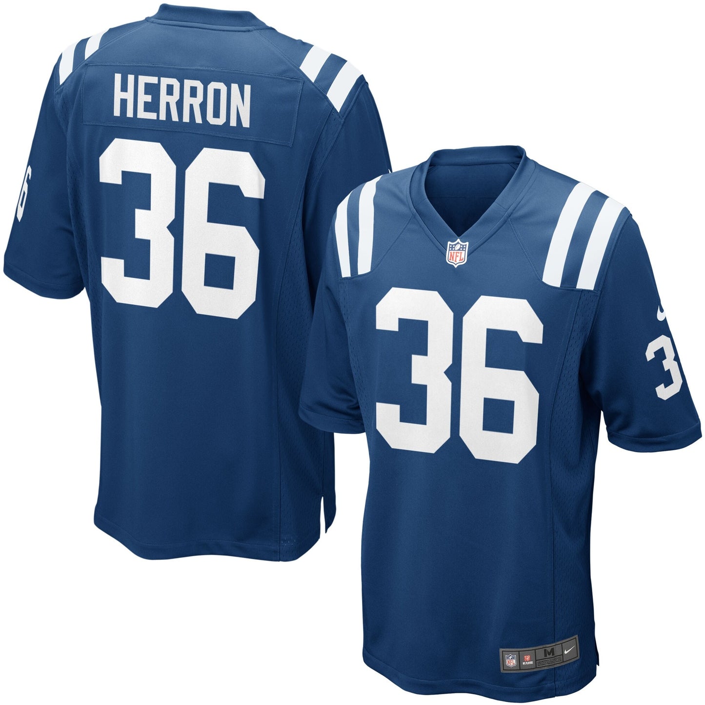 Indianapolis Colts Dan Herron Game Royal Football Jersey product image