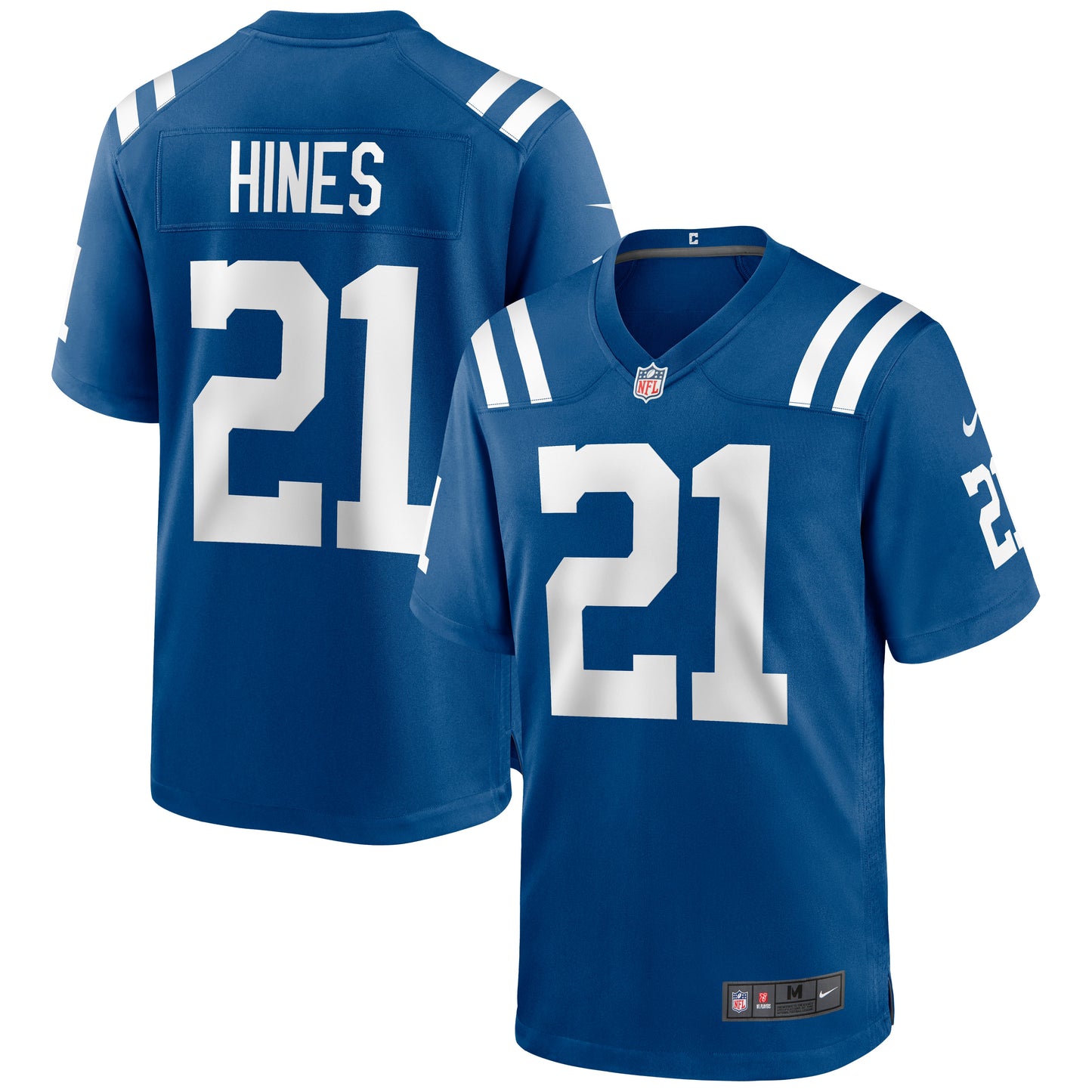Indianapolis Colts Nyheim Hines Game Royal Football Jersey product image