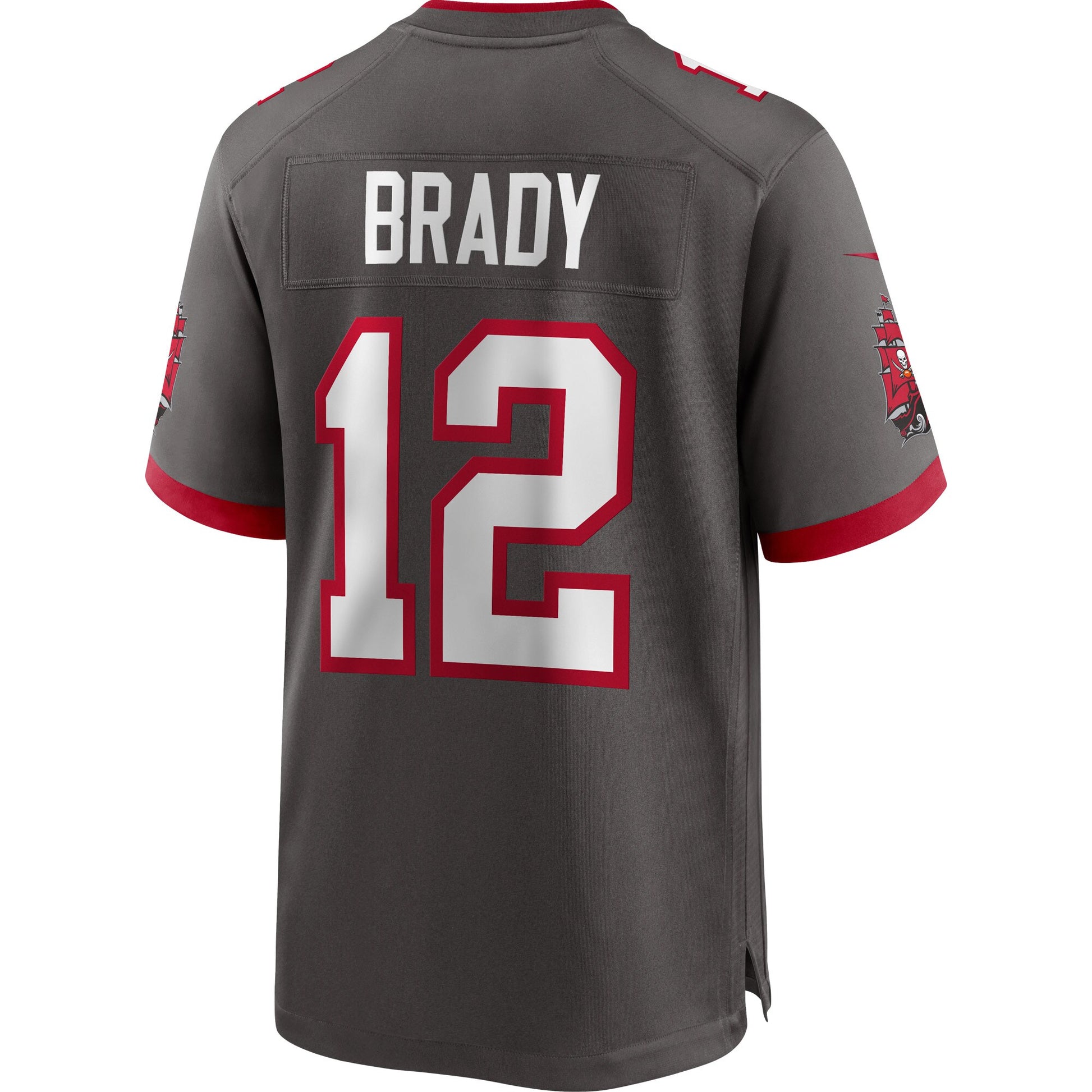 Tampa Bay Buccaneers Tom Brady Pewter Alternate Game Football Jersey product image