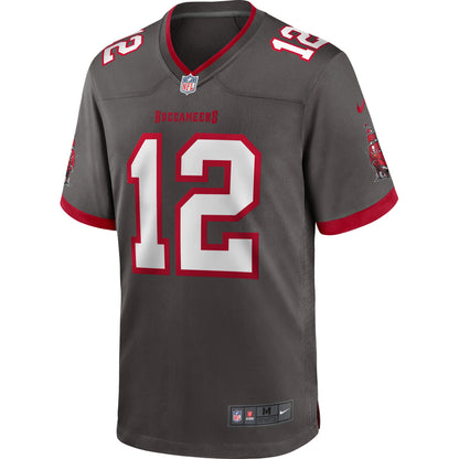 Tampa Bay Buccaneers Tom Brady Pewter Alternate Game Football Jersey product image
