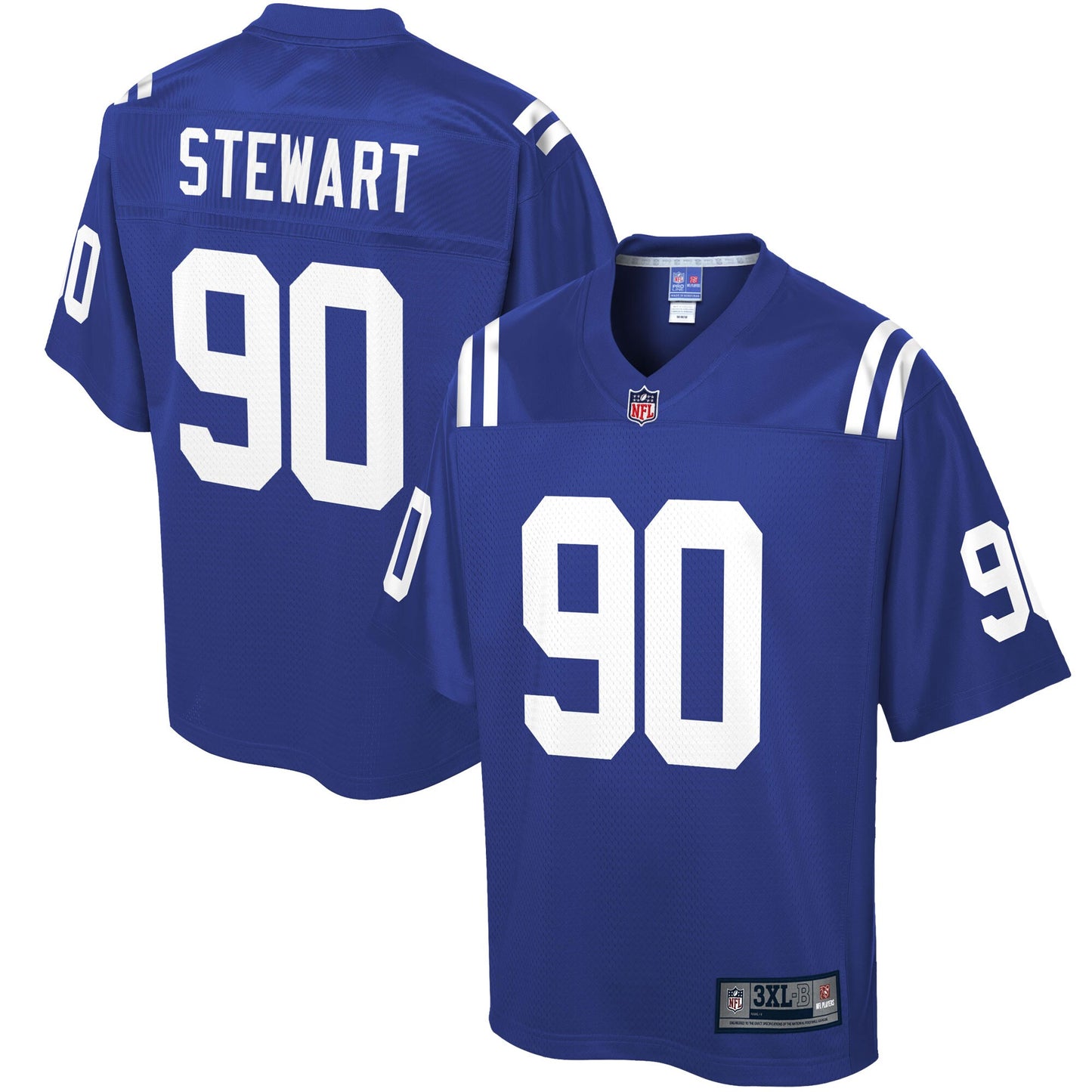 Indianapolis Colts Grover Stewart Pro Line Big & Tall Royal Football Jersey product image
