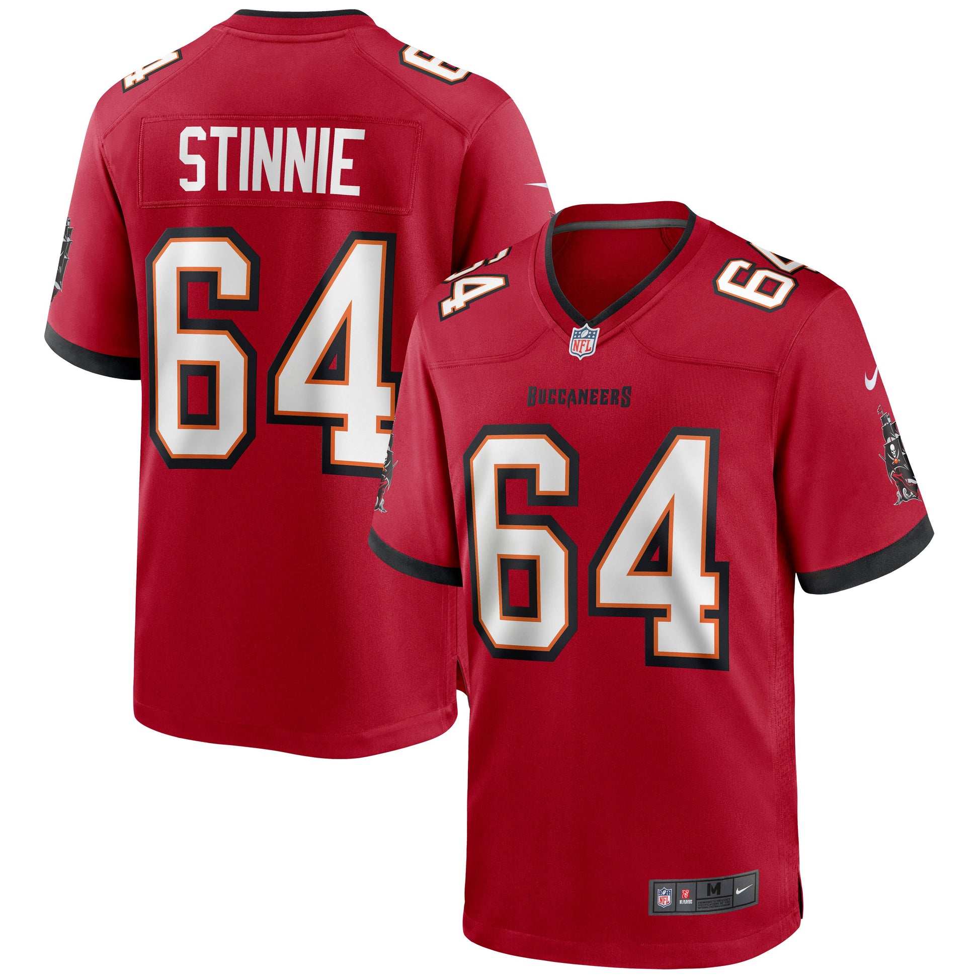 Tampa Bay Buccaneers Aaron Stinnie Game Red Football Jersey product image