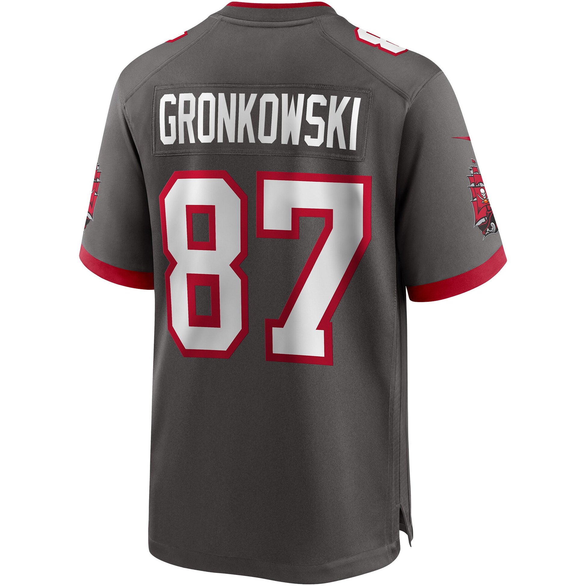 Tampa Bay Buccaneers Rob Gronkowski Pewter Alternate Game Football Jersey product image