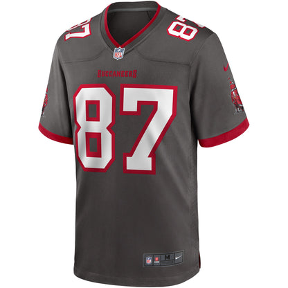 Tampa Bay Buccaneers Rob Gronkowski Pewter Alternate Game Football Jersey product image
