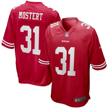 San Francisco 49ers Raheem Mostert 1919 Game Scarlet Football Jersey product image