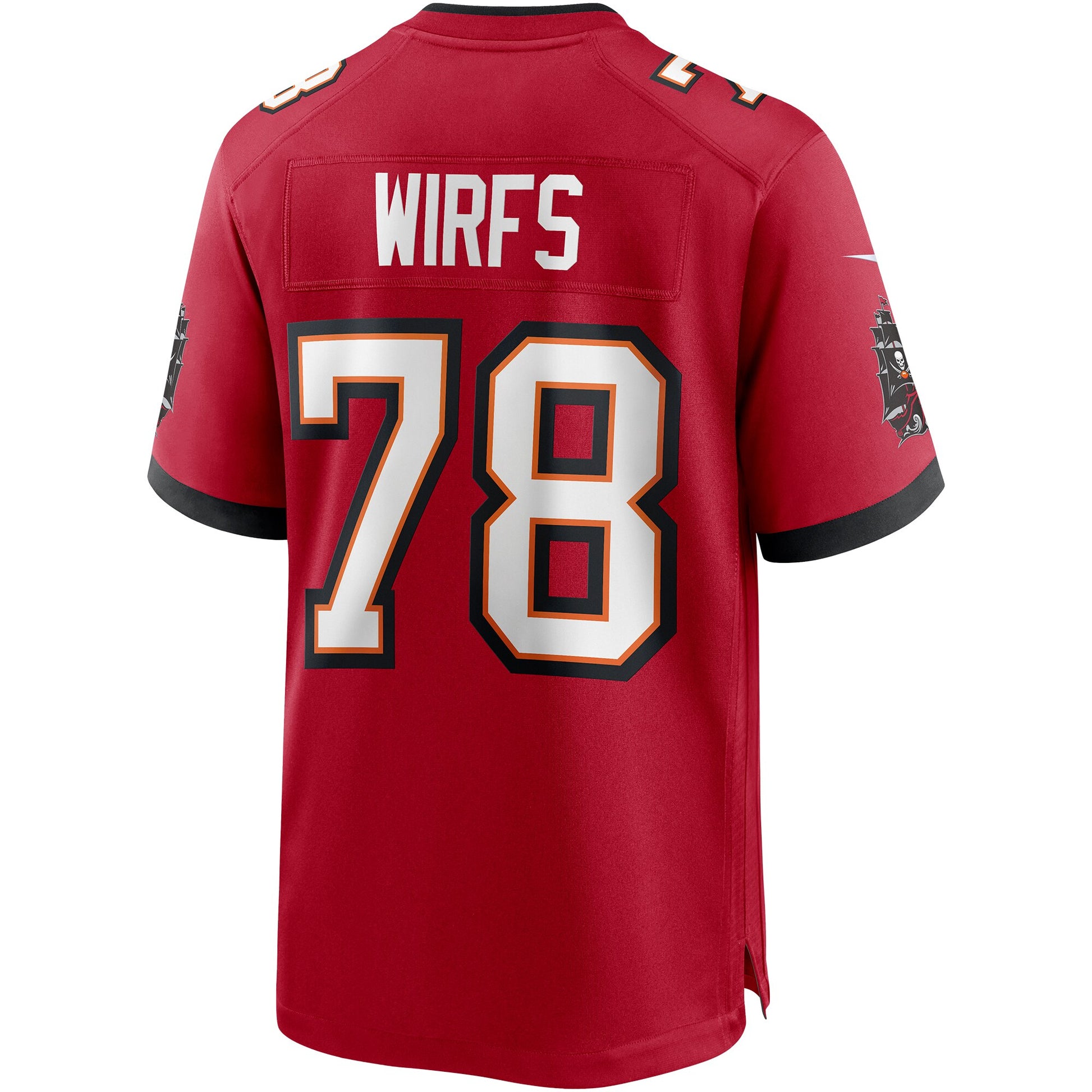 Tampa Bay Buccaneers Tristan Wirfs Game Red Football Jersey product image