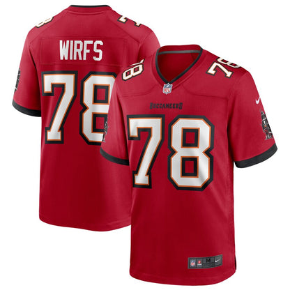Tampa Bay Buccaneers Tristan Wirfs Game Red Football Jersey product image