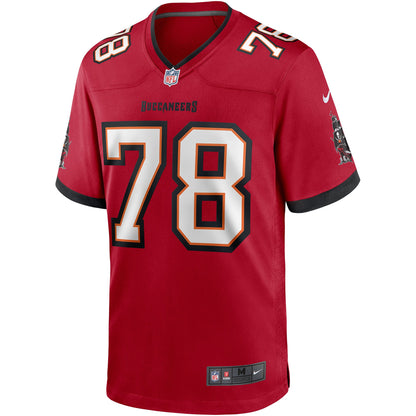 Tampa Bay Buccaneers Tristan Wirfs Game Red Football Jersey product image