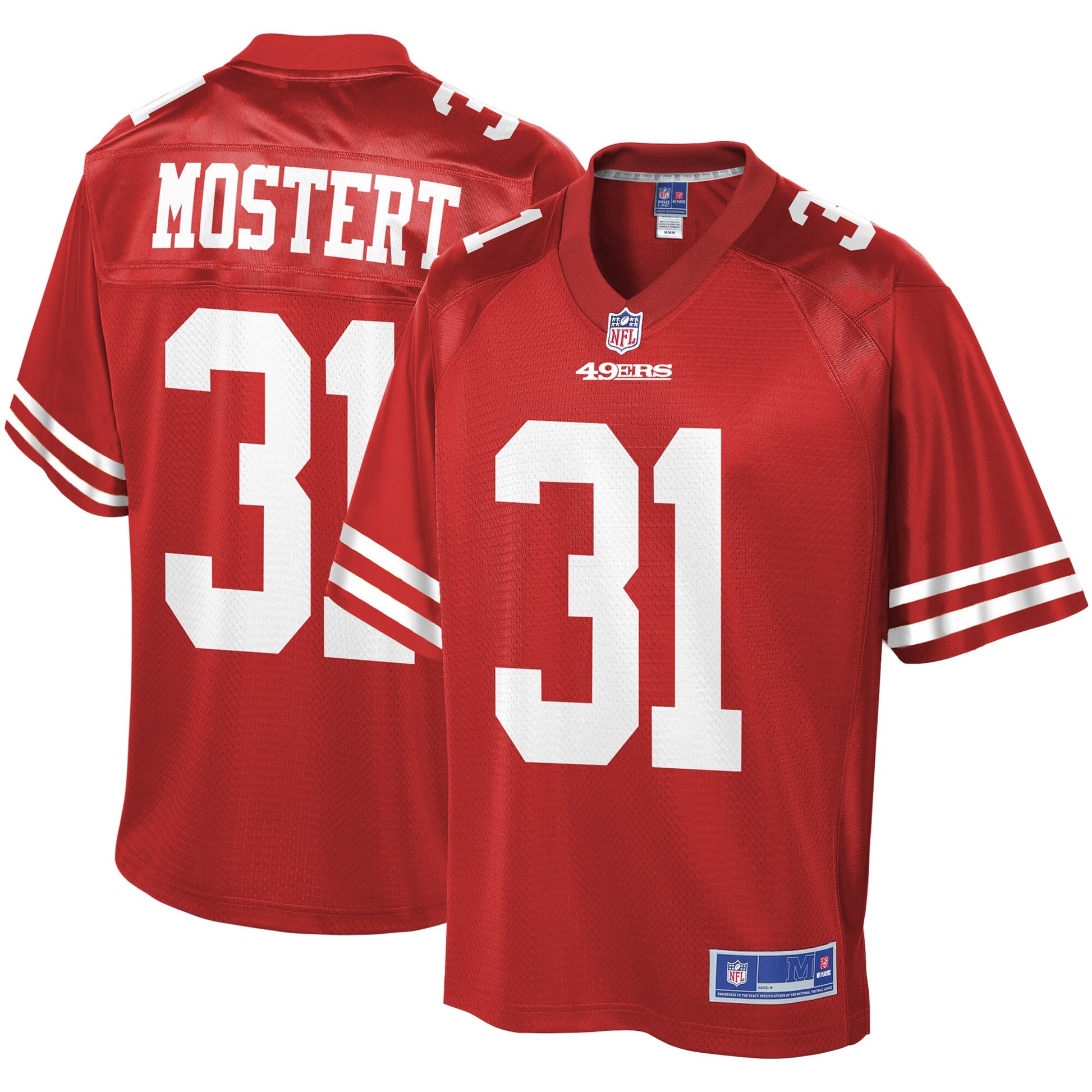 San Francisco 49ers Raheem Mostert 1956 Pro Line Scarlet Football Jersey product image