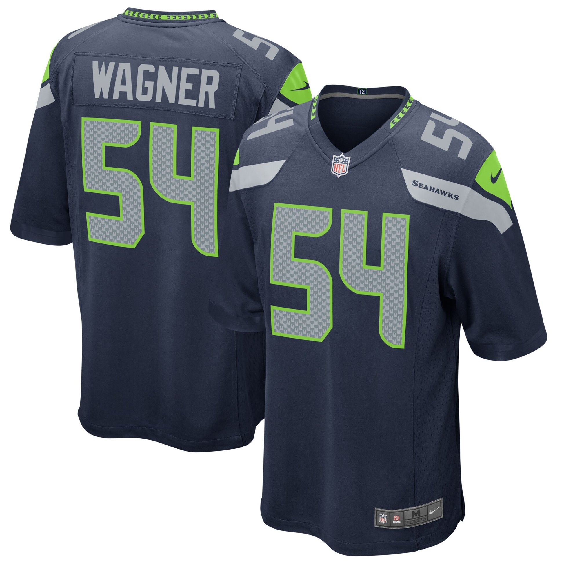 Seattle Seahawks Bobby Wagner 1989 Game Navy Football Jersey product image