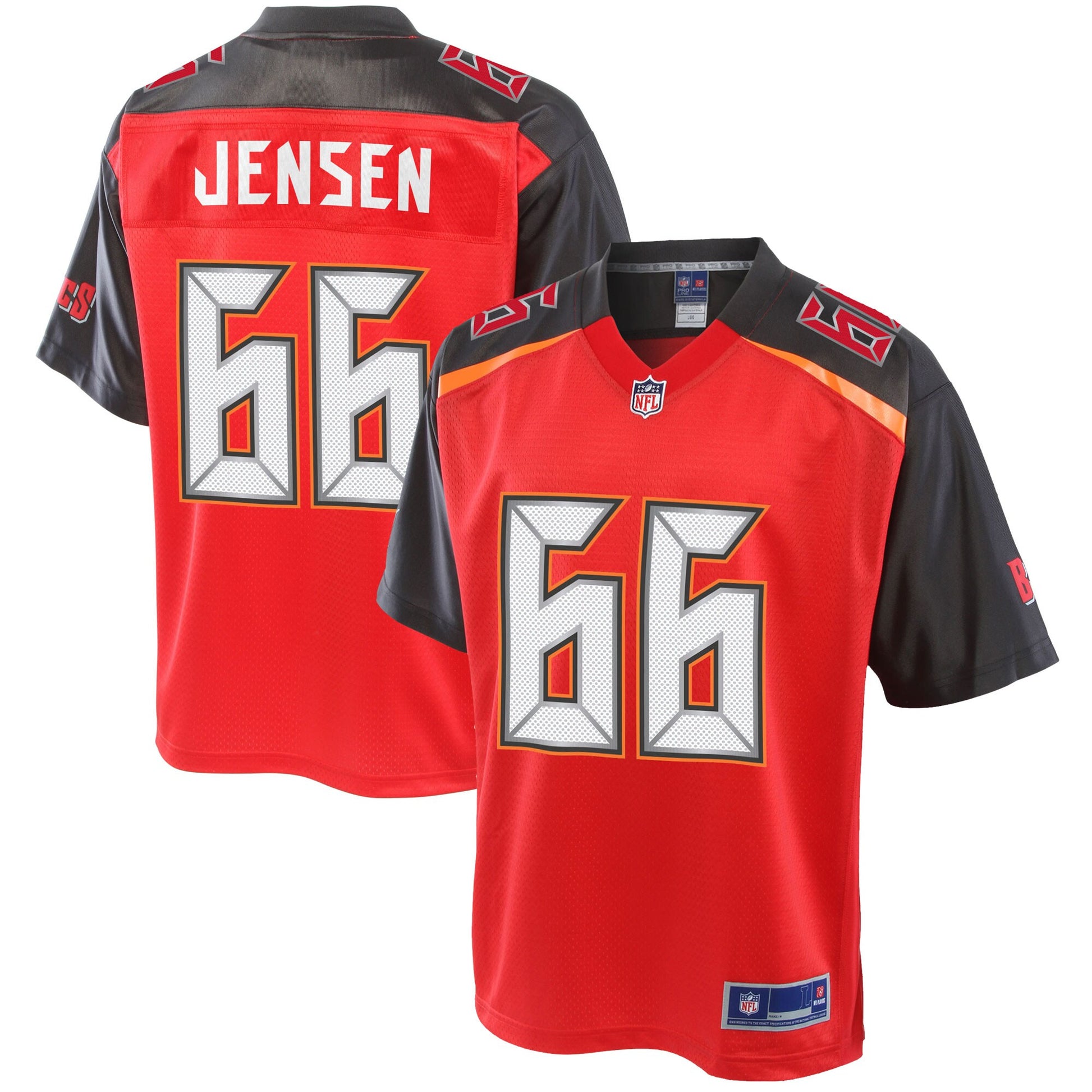 Tampa Bay Buccaneers Ryan Jensen Pro Line Big & Tall Red Football Jersey product image