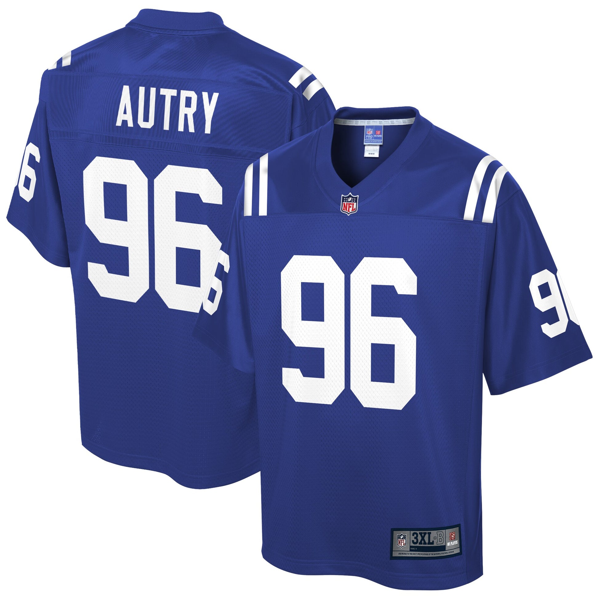 Indianapolis Colts Denico Autry Pro Line Big & Tall Royal Football Jersey product image