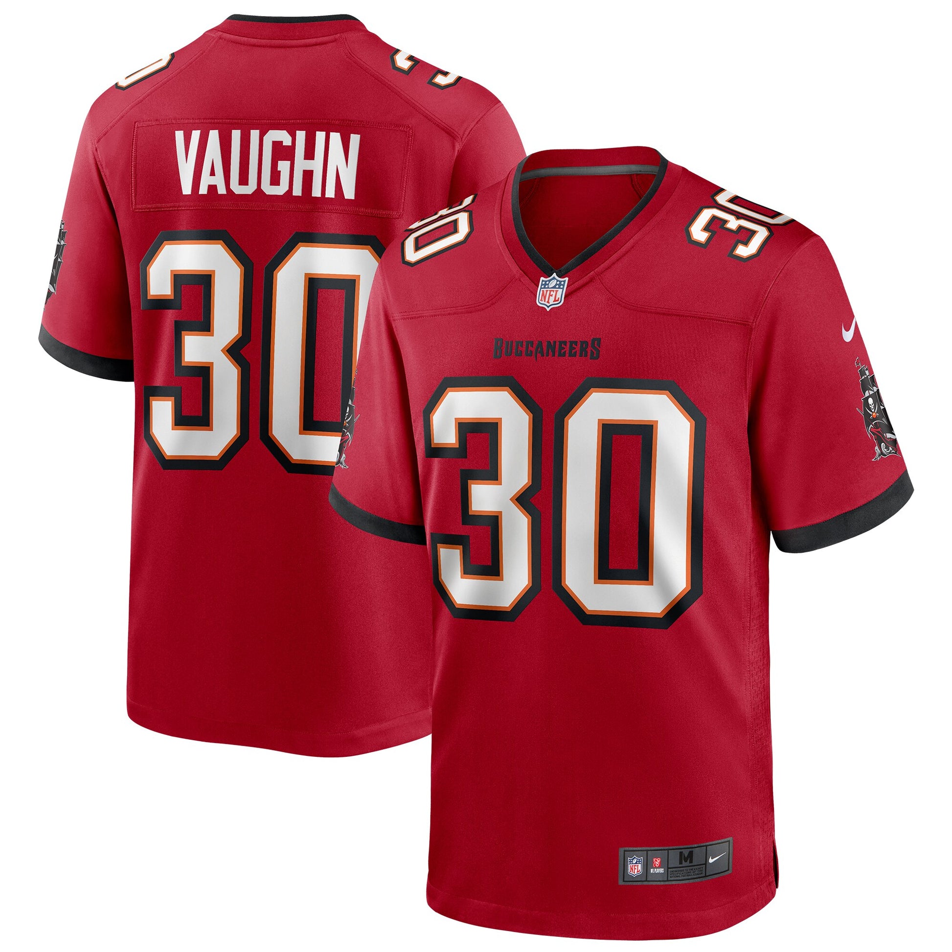 Tampa Bay Buccaneers Ke'shawn Vaughn Game Red Football Jersey product image