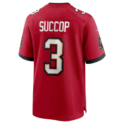 Tampa Bay Buccaneers Ryan Succop Team Game Red Football Jersey product image