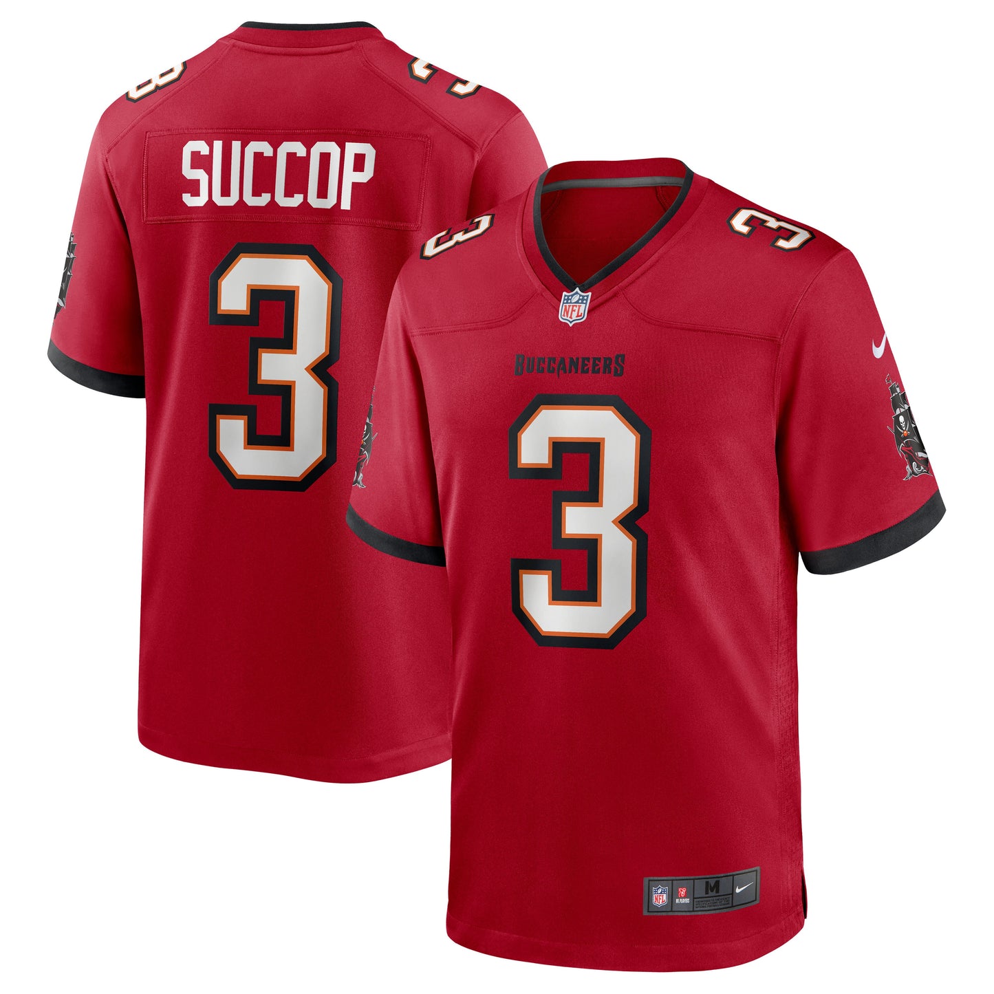 Tampa Bay Buccaneers Ryan Succop Team Game Red Football Jersey product image