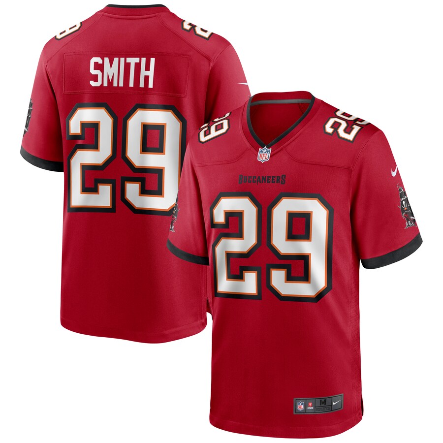 Tampa Bay Buccaneers Ryan Smith Game Red Football Jersey product image