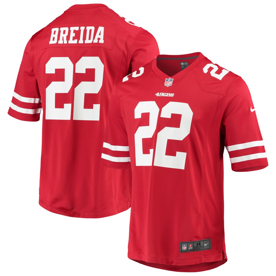 San Francisco 49ers Matt Breida 1965 Game Scarlet Football Jersey product image