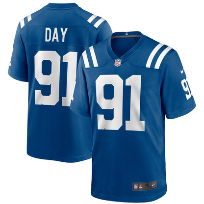 Indianapolis Colts Sheldon Day Game Royal Football Jersey product image