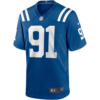 Indianapolis Colts Sheldon Day Game Royal Football Jersey product image