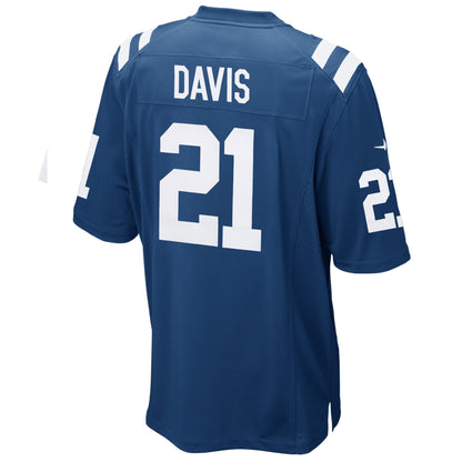 Indianapolis Colts Vontae Davis Game Royal Football Jersey product image