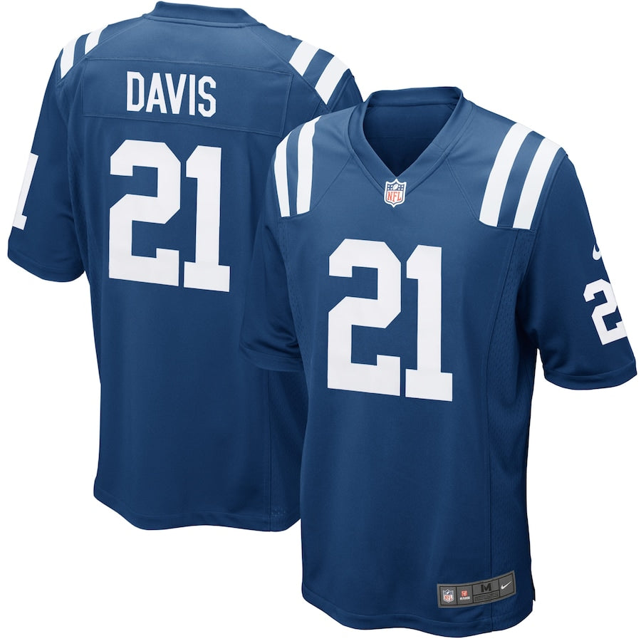 Indianapolis Colts Vontae Davis Game Royal Football Jersey product image