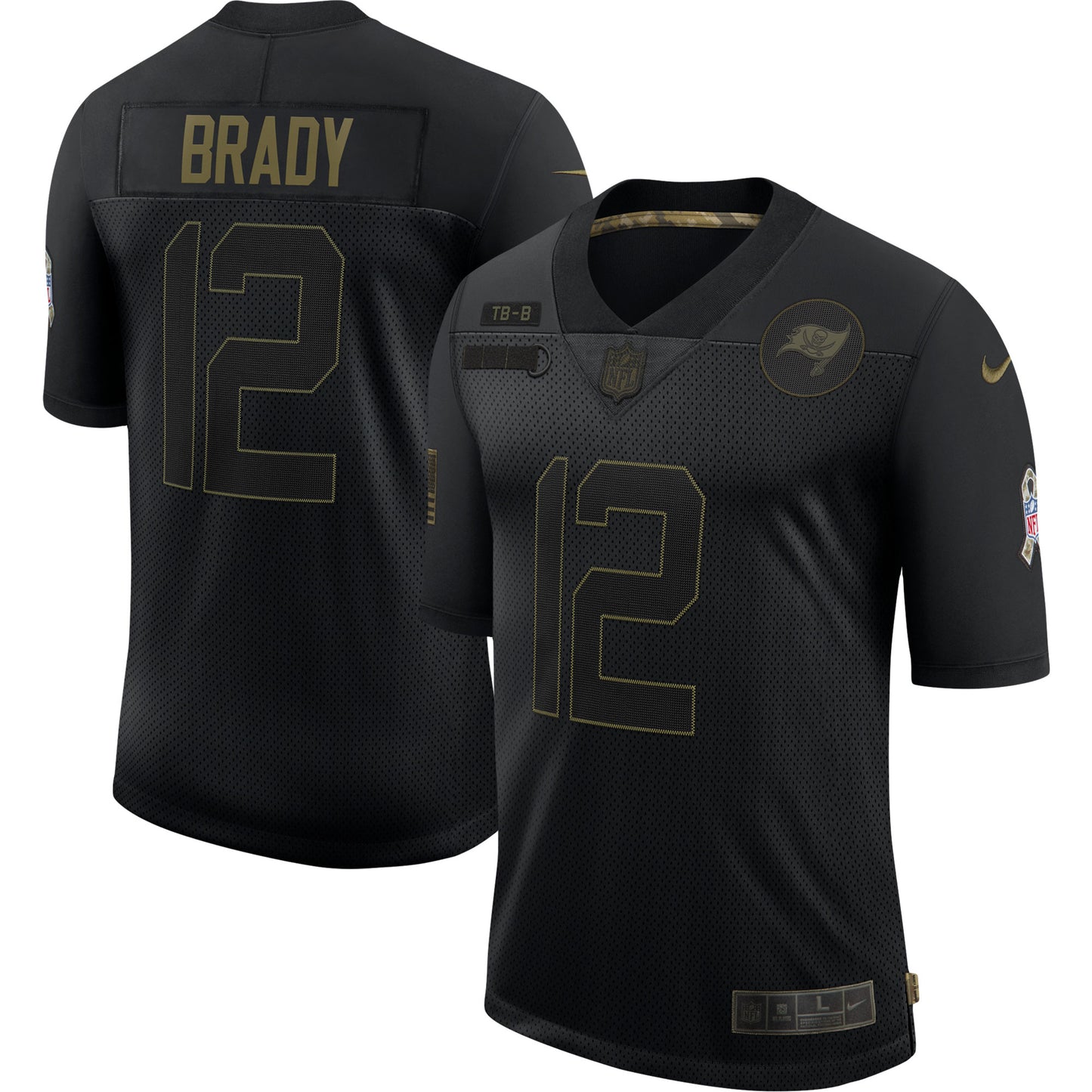 Tampa Bay Buccaneers Tom Brady Limited Salute To Service Black Football Jersey product image