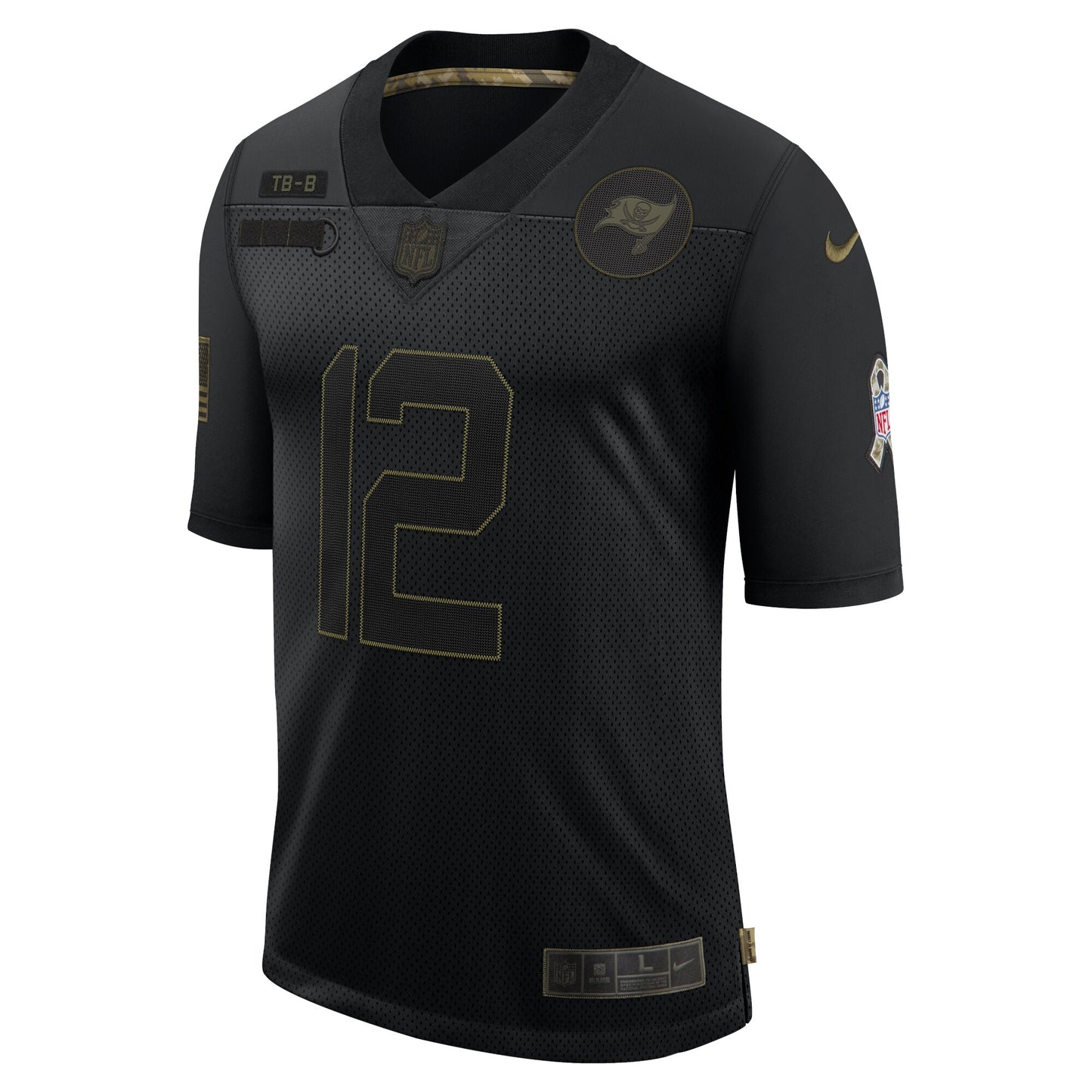 Tampa Bay Buccaneers Tom Brady Limited Salute To Service Black Football Jersey product image