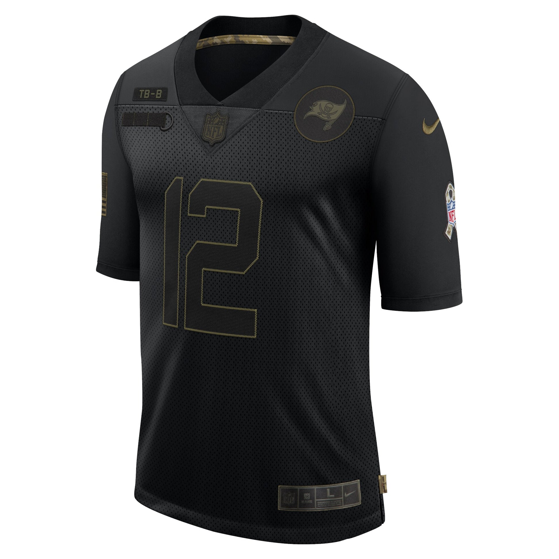 Tampa Bay Buccaneers Tom Brady Limited Salute To Service Black Football Jersey product image