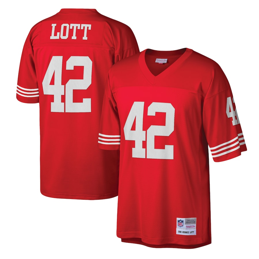 San Francisco 49ers Ronnie Lott 1920 Legacy Scarlet Football Jersey product image