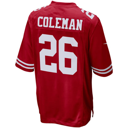 San Francisco 49ers Tevin Coleman 1947 Game Scarlet Football Jersey product image